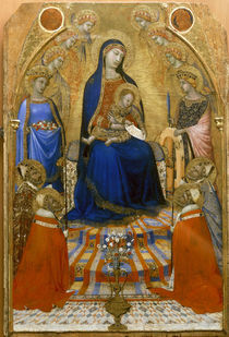 Ambrogio Lorenzetti, Thronende Madonna by klassik art
