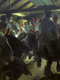 Anders Zorn, Tanz in Gopsmoorkate/ 1914 von klassik art