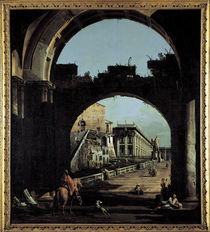 Bellotto, Capriccio mit Campidoglio von klassik art
