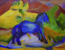 Franz Marc, Blaues Pferdchen by klassik art