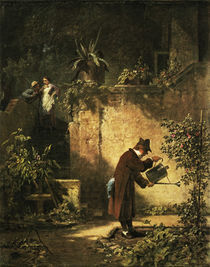 Carl Spitzweg/ Der Gartenfreund/um 1860 von klassik-art