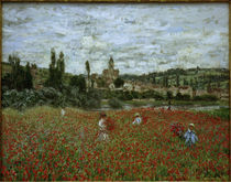Claude Monet, Mohnfeld bei Vetheuil by klassik-art