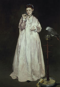 Manet/Dame mit dem Papagei/1866 by klassik art