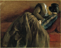 Adolph Menzel, Schwester schlafend/1848 by klassik art