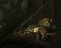 J.B.S.Chardin, Toter Hase mit Gewehr... von klassik art