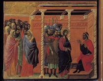 Duccio, Erster Verhoer Christi d.Pilatus von klassik art