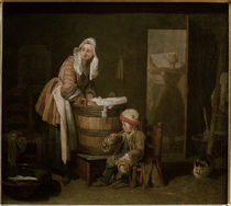J.B.S.Chardin, Die Waescherin von klassik art