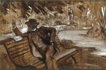 J.Tissot, Selbstbildnis lesend von klassik-art