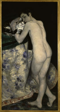 A.Renoir, Nackter Knabe mit Katze von klassik-art
