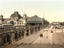 Dresden, Hauptbahnhof / Photochrom by klassik-art