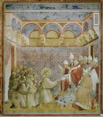 Giotto, Bestaetigung der Ordensregel von klassik art