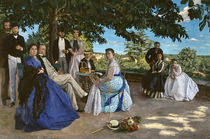 Frederic Bazille, Reunion de famille1867 by klassik art