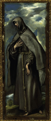 El Greco, Franz von Assisi by klassik art
