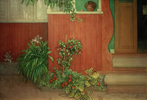 Carl Larsson, Suzanne auf der Veranda von klassik-art