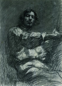 Gustave Courbet vor Staffelei / Zeichn. von klassik art