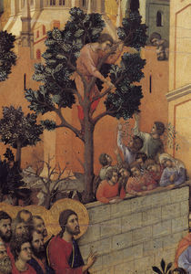 Duccio, Einzug in Jerusalem, Ausschnitt von klassik art