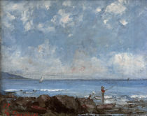 G.Courbet, Fischer am Genfer See by AKG  Images