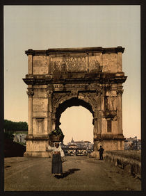 Rom, Titusbogen / Photochrom von klassik art