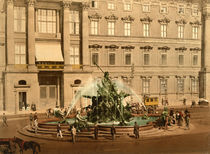 Berlin, Neptunbrunnen / Foto 1898 von klassik-art