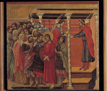 Duccio, Pilatus waescht Haende in Unschuld by klassik art