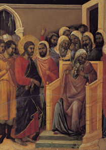 Duccio, Christus vor Kaiphas, Ausschn. by klassik-art