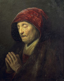 Rembrandt, Betende alte Frau von klassik-art