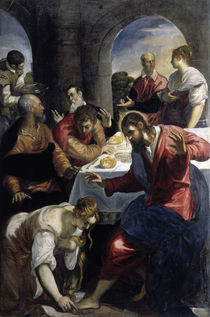 Tintoretto, Gastmahl im Hause Simons by klassik art