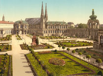 Dresden, Zwinger nach SO / Photochrom by AKG  Images