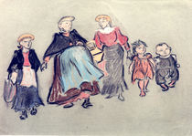 H.Zille, Mutter und Kinder by klassik-art