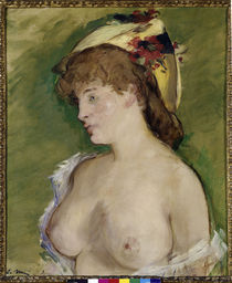 Manet/Blonde mit entbloessten Bruesten/1878 von klassik art