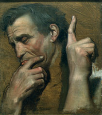 Michelangelo / Studie von Ingres by klassik art