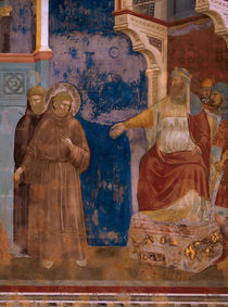Giotto, Franziskus vor dem Sultan by klassik art