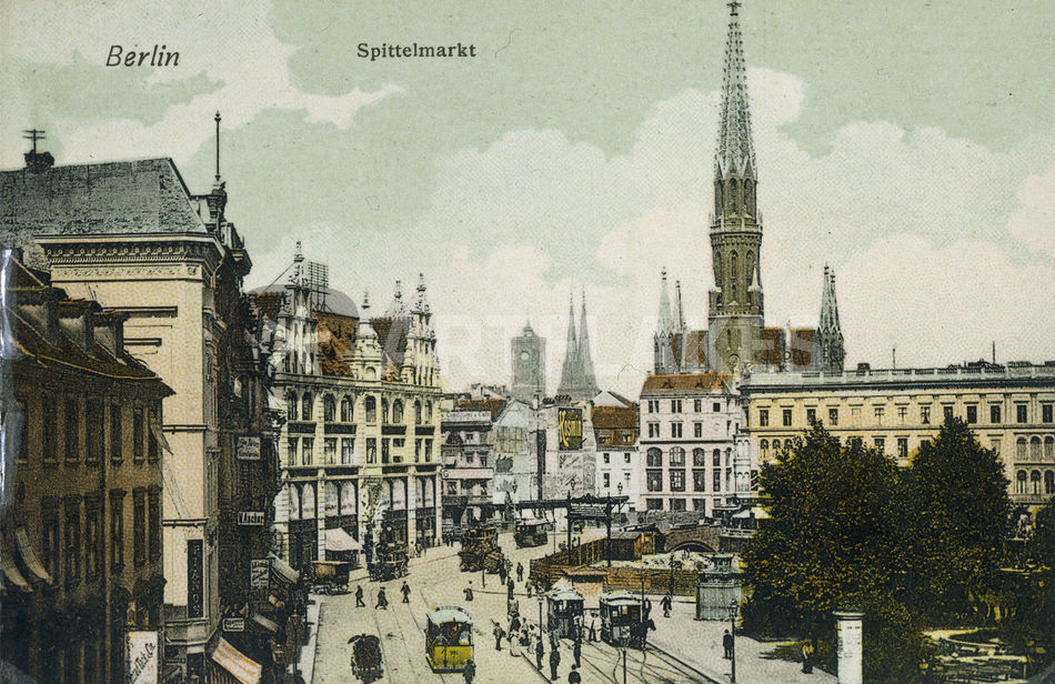 Berlin, Spittelmarkt / Postk. um 1900