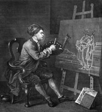 William Hogarth / Selbstbildnis von klassik art