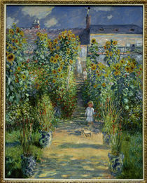 Claude Monet, Garten Monets in Vetheuil by klassik-art