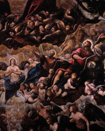Tintoretto, Paradies, Ausschnitt von klassik art