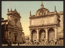 Rom, Fontana Acqua Felice / Photochrom by klassik art