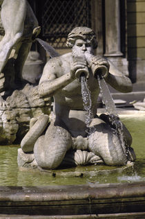 Rom, Fontana del Moro, Triton by klassik art