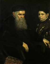 Tintoretto, Alter Mann und Knabe by klassik art