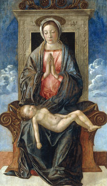 Giov.Bellini, Thronende Maria mit Kind by klassik art