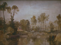 W.Turner, Haus am Fluss mit Baeumen... by klassik-art