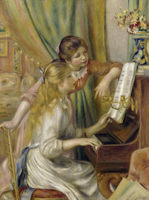 A.Renoir, Zwei Maedchen am Klavier by AKG  Images