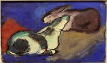 Franz Marc, Zwei schlafende Hasen von klassik art