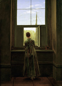 C.D.Friedrich, Frau am Fenster /1822 von klassik art