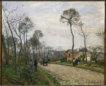 C.Pissarro, La route de Louveciennes by klassik art