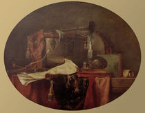 J.B.S.Chardin, Attribute der Militaermus. by klassik art