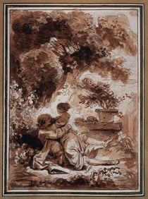 J.H.Fragonard, La servante justifiee von klassik art
