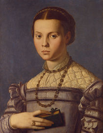 A.Bronzino, Junges Maedchen mit Buch by klassik art