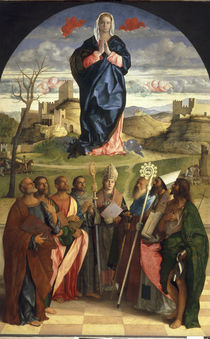 Giov.Bellini, Maria in Glorie mit Hlgen. by klassik-art