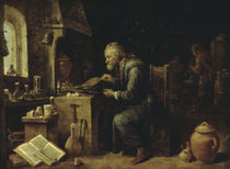 Der Alchimist / Gemaelde von Teniers by klassik art